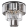 Globo - Lampadario a plafone 3xE27/40W/230V diametro 40 cm nero