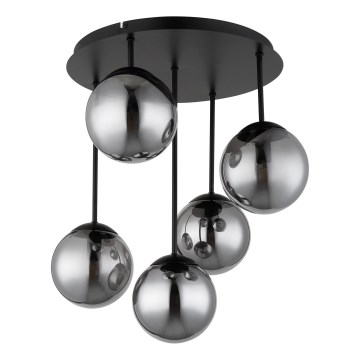 Globo - Lampadario a plafone 5xE14/25W/230V nero