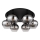 Globo - Lampadario a plafone 6xE27/40W/230V Ø 65 cm nero
