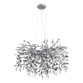 Globo - Lampadario a sospensione con cavo 10xE14/40W/230V argento