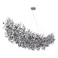 Globo - Lampadario a sospensione con cavo 16xE14/40W/230V argento