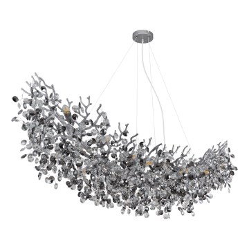 Globo - Lampadario a sospensione con cavo 16xE14/40W/230V argento