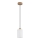 Globo - Lampadario a sospensione con cavo 1xE27/60W/230V beige/bianco