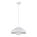 Globo - Lampadario a sospensione con cavo 1xE27/60W/230V bianco