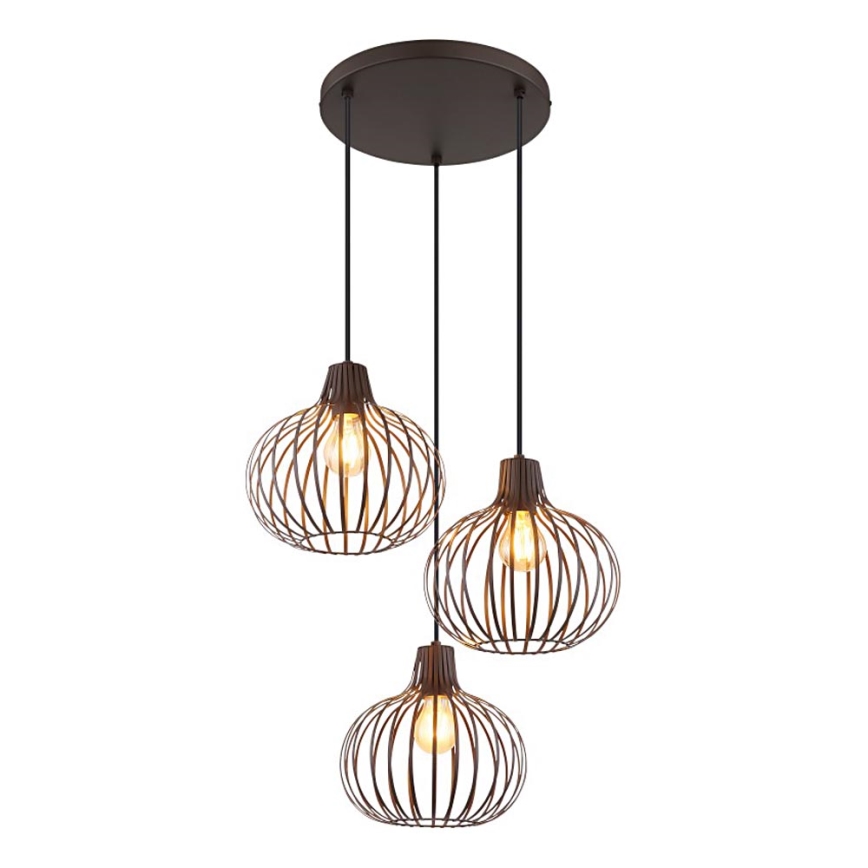 Globo - Lampadario a sospensione con cavo 3xE27/40W/230V