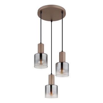 Globo - Lampadario a sospensione con cavo 3xE27/40W/230V