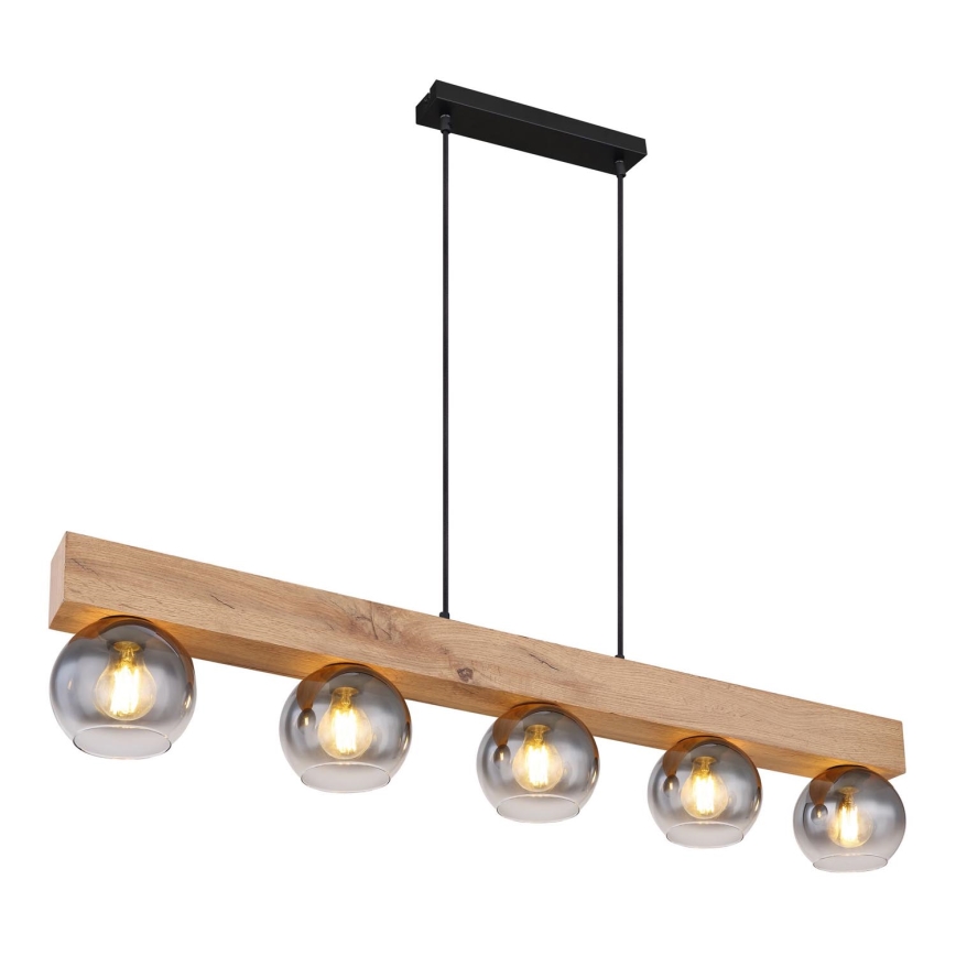 Globo - Lampadario a sospensione con cavo 5xE27/40W/230V