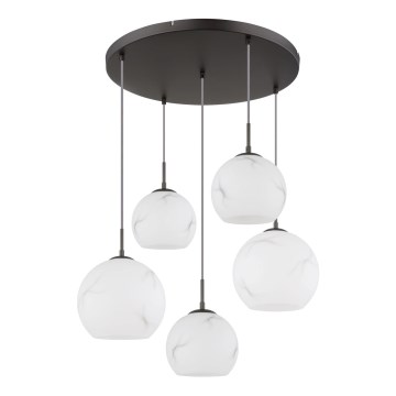 Globo - Lampadario a sospensione con cavo 5xE27/60W/230V Ø 75 cm