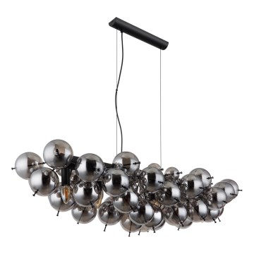 Globo - Lampadario a sospensione con cavo 6xE14/25W/230V nero
