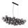 Globo - Lampadario a sospensione con cavo 6xE14/25W/230V nero