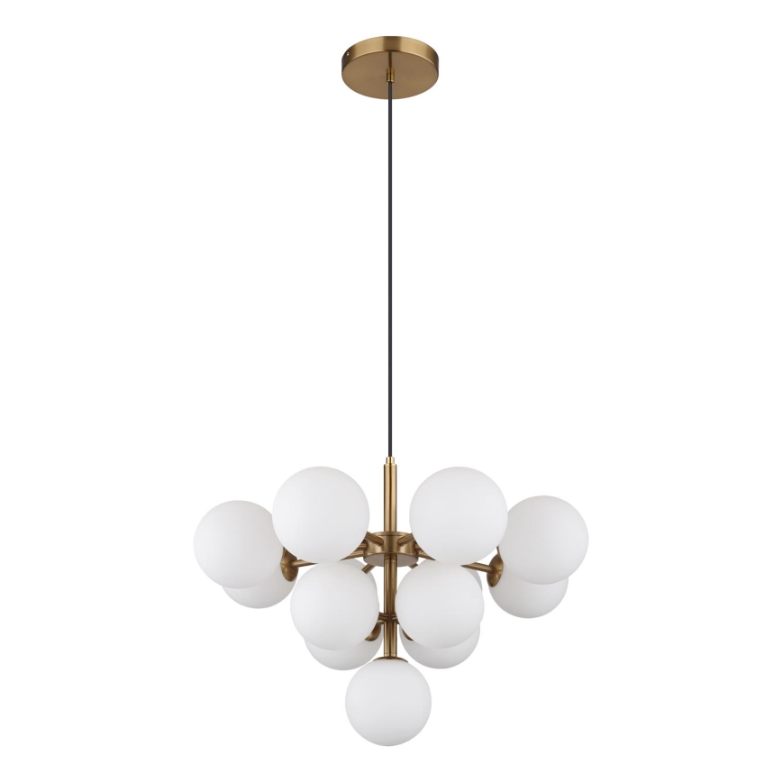 Globo - Lampadario a sospensione con filo 13xG9/5W/230V diametro 56 cm oro