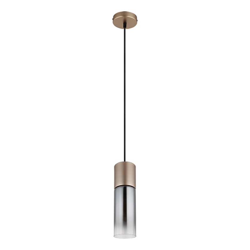 Globo - Lampadario a sospensione con filo 1xE27/25W/230V bronzo diametro 10 cm
