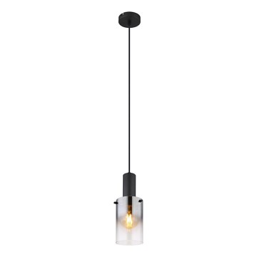 Globo - Lampadario a sospensione con filo 1xE27/40W/230V diametro 12,5 cm nero