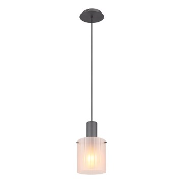 Globo - Lampadario a sospensione con filo 1xE27/40W/230V diametro 18 cm bianco