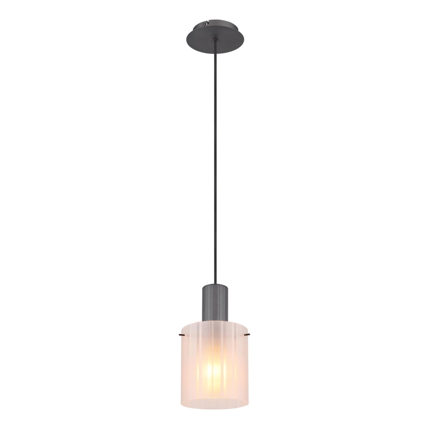 Globo - Lampadario a sospensione con filo 1xE27/40W/230V diametro 18 cm bianco