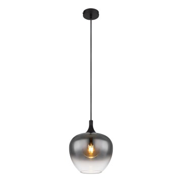 Globo - Lampadario a sospensione con filo 1xE27/40W/230V diametro 24 cm nero