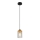 Globo - Lampadario a sospensione con filo 1xE27/40W/230V metallo/legno