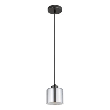 Globo - Lampadario a sospensione con filo 1xE27/60W/230V cromo lucido diametro 14 cm
