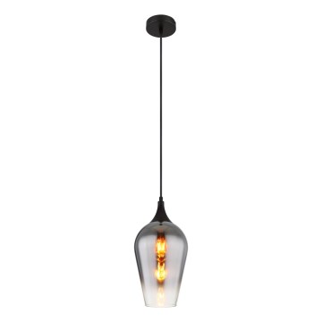 Globo - Lampadario a sospensione con filo 1xE27/60W/230V diametro 18 cm nero
