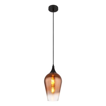 Globo - Lampadario a sospensione con filo 1xE27/60W/230V diametro 18 cm rame