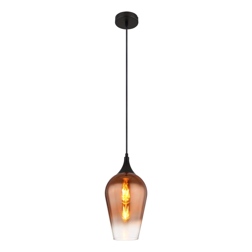Globo - Lampadario a sospensione con filo 1xE27/60W/230V diametro 18 cm rame