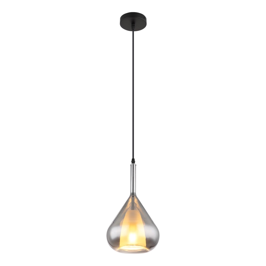 Globo - Lampadario a sospensione con filo 1xE27/60W/230V diametro 20 cm nero