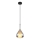 Globo - Lampadario a sospensione con filo 1xE27/60W/230V diametro 20 cm nero