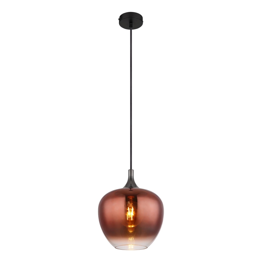 Globo - Lampadario a sospensione con filo 1xE27/60W/230V diametro 24 cm rame