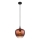 Globo - Lampadario a sospensione con filo 1xE27/60W/230V diametro 24 cm rame