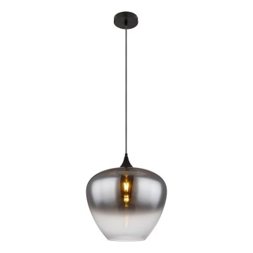 Globo - Lampadario a sospensione con filo 1xE27/60W/230V diametro 40 cm nero
