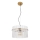 Globo - Lampadario a sospensione con filo 1xE27/60W/230V diametro 40 cm oro