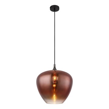 Globo - Lampadario a sospensione con filo 1xE27/60W/230V diametro 40 cm rame