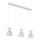 Globo - Lampadario a sospensione con filo 3xE14/40W/230V bianco