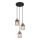 Globo - Lampadario a sospensione con filo 3xE27/15W/230V diametro 27 cm quercia