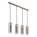 Globo - Lampadario a sospensione con filo 3xE27/25W/230V bronzo