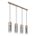 Globo - Lampadario a sospensione con filo 3xE27/25W/230V bronzo