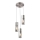 Globo - Lampadario a sospensione con filo 3xE27/25W/230V diametro 30 cm cromo opaco