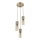 Globo - Lampadario a sospensione con filo 3xE27/25W/230V diametro 30 cm ottone