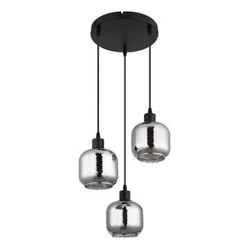 Globo - Lampadario a sospensione con filo 3xE27/25W/230V