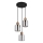 Globo - Lampadario a sospensione con filo 3xE27/25W/230V nero diametro 30 cm