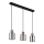 Globo - Lampadario a sospensione con filo 3xE27/25W/230V nero