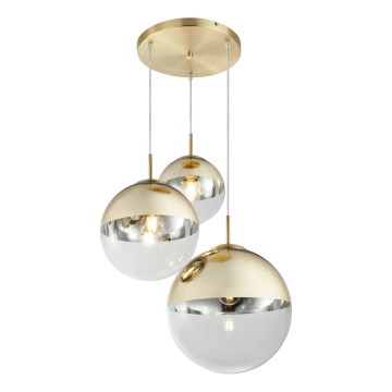 Globo - Lampadario a sospensione con filo 3xE27/40W/230V diametro 51 cm
