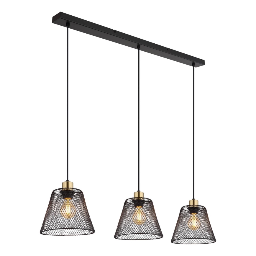 Globo - Lampadario a sospensione con filo 3xE27/40W/230V
