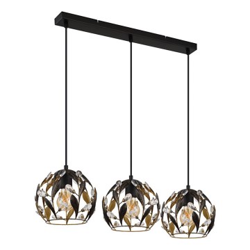 Globo - Lampadario a sospensione con filo 3xE27/40W/230V