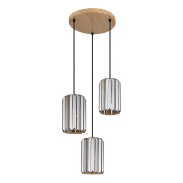 Globo - Lampadario a sospensione con filo 3xE27/60W/230V diametro 35 cm