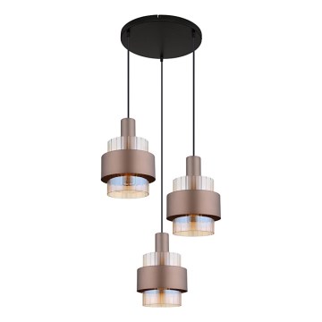 Globo - Lampadario a sospensione con filo 3xE27/60W/230V diametro 45 cm