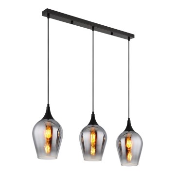 Globo - Lampadario a sospensione con filo 3xE27/60W/230V