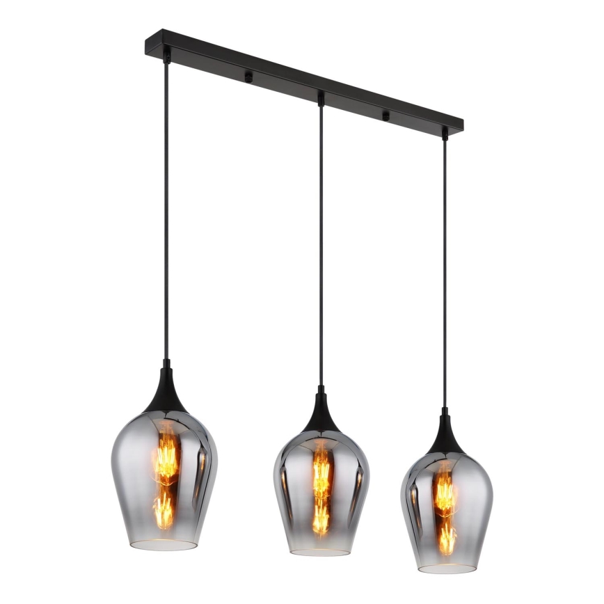 Globo - Lampadario a sospensione con filo 3xE27/60W/230V