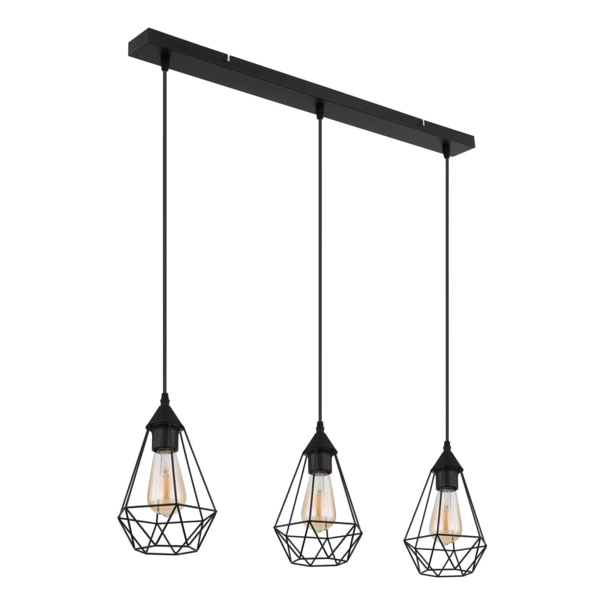 Globo - Lampadario a sospensione con filo 3xE27/60W/230V
