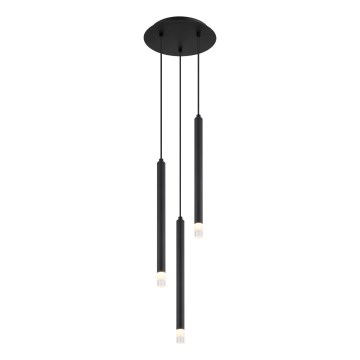 Globo - Lampadario a sospensione con filo 3xG9/4W/230V diametro 24 cm nero